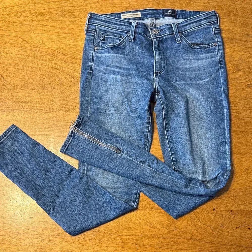 AG Adriano Goldschmied The Zip Up Legging Ankle Skinny Ankle Jeans
